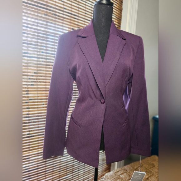 NWT SAG Harbor Purple Blazer - Picture 2 of 10